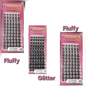 Cluster Lashes - Mixed Length - 3 Packs NEW - 72 Clusters Per Pack